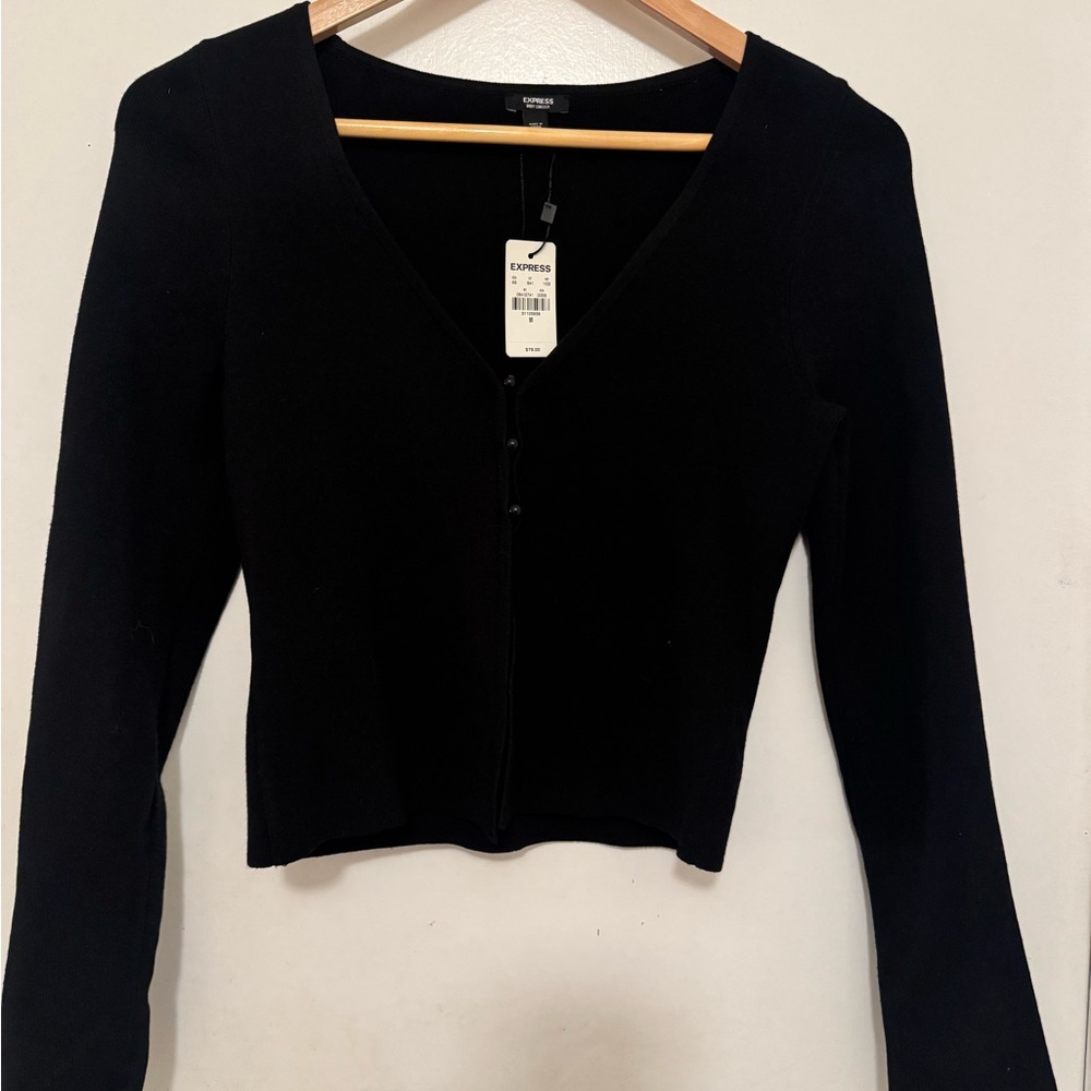 Express Women's Black Button Down Shirt